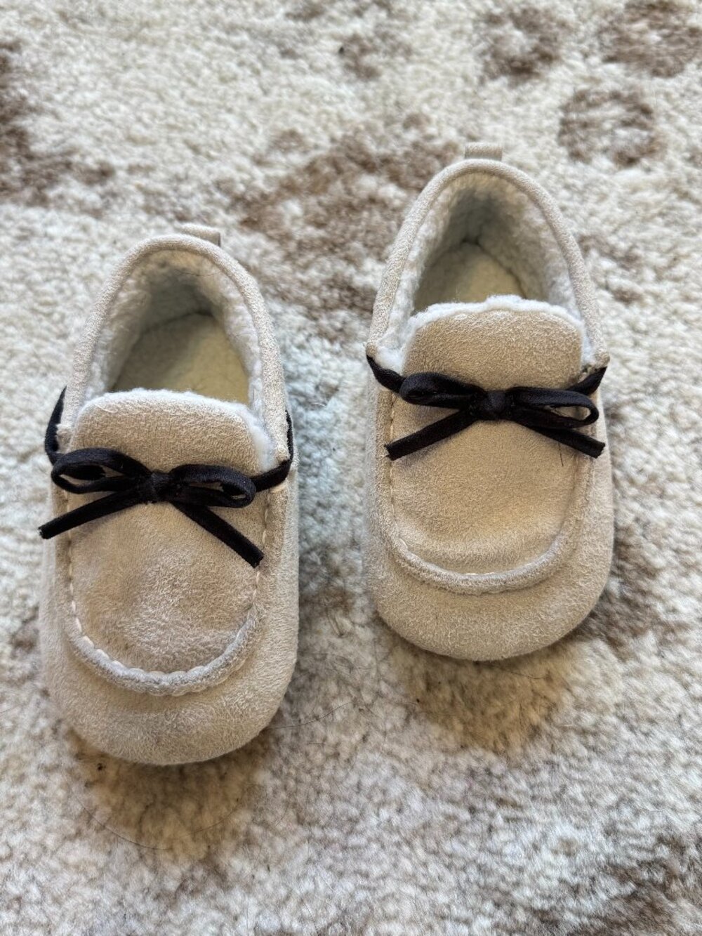 Carter's Faux-Suede Baby Moccasin Booties Size 12 months